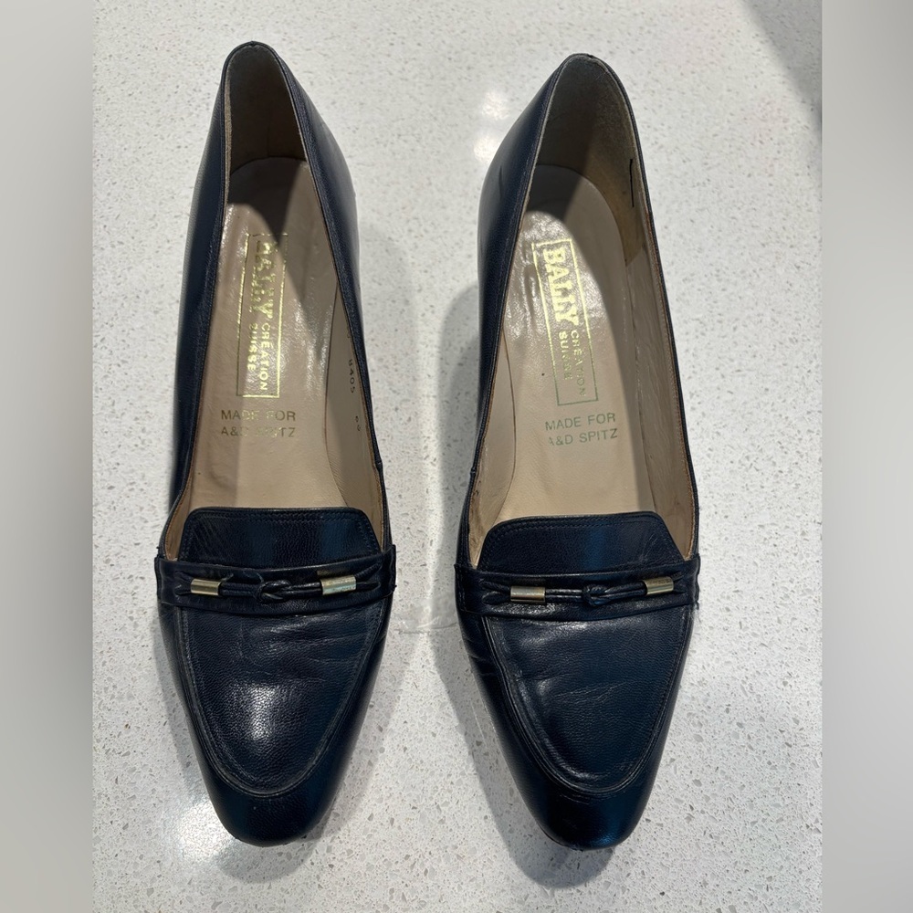 Bally | Women's Navy Leather Heels